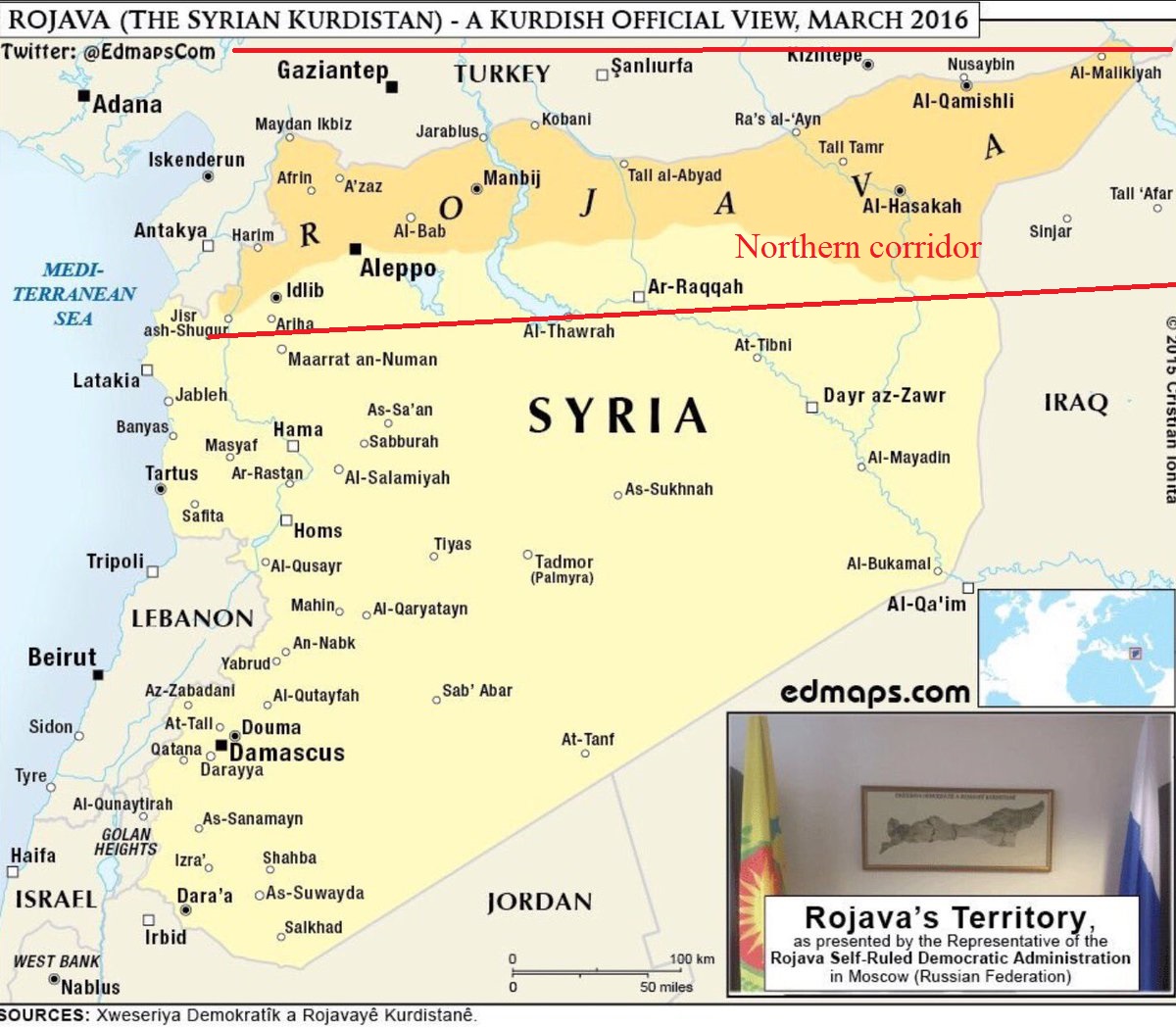 The alleged Northern Security Kurdish Corridor