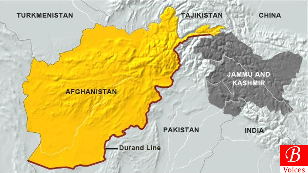 Map 2: The Durand Line in connection with the Jammu-Kashmir issue