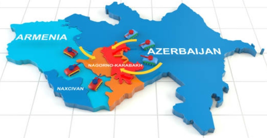 Map of southern Caucasus